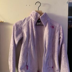 purple north face jacket